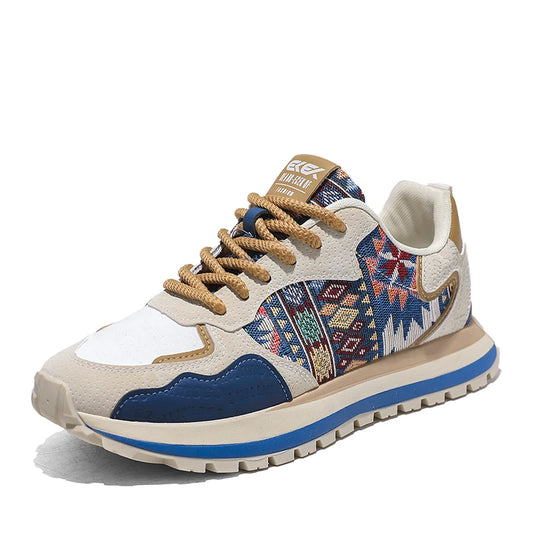 Men Sneakers Crew Blue side